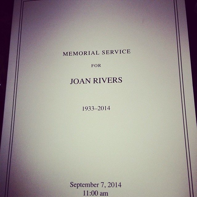 Joan Rivers Funeral